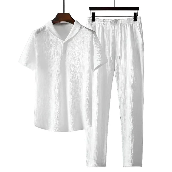 Cotton Polo & Pantalon Set