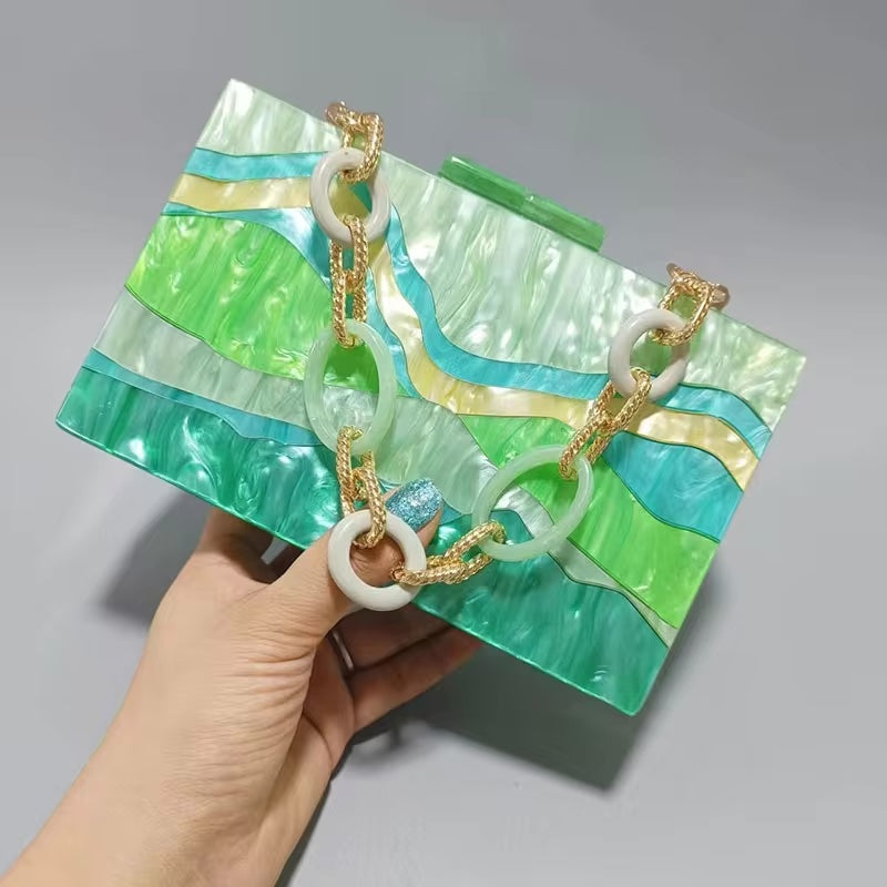 Ivara - Acrylic Chain Box Purse