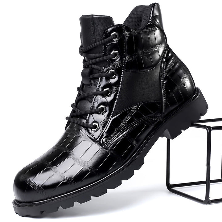 Dante Ferrara | Croc Leather Boots