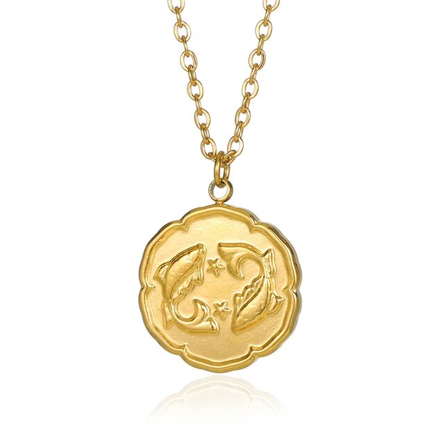 Zodiac Sign Necklace - Gold