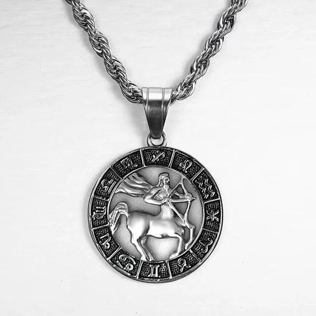 Zodiac Sign Necklace - Silver