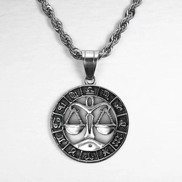 Zodiac Sign Necklace - Silver